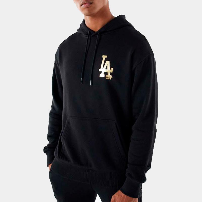 New Era MLB Metallic hoodie LA Dodgers black