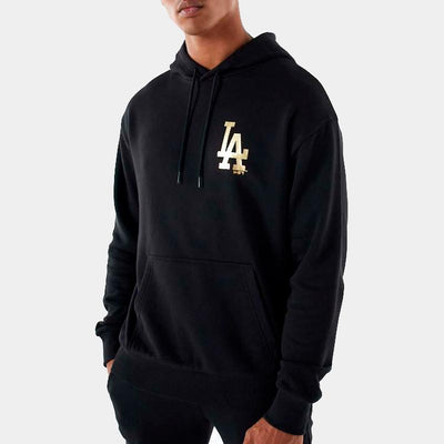 New Era MLB Metallic hoodie LA Dodgers black - Shop-Tetuan