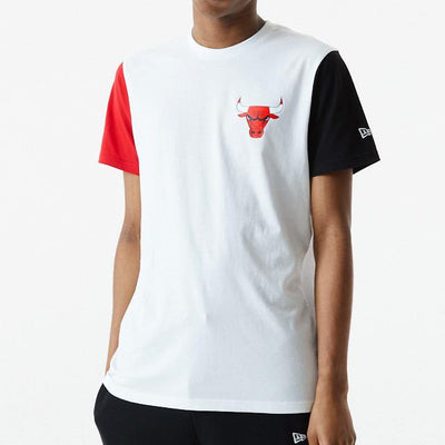 New Era NBA Color Block sleeve tee C Bulls white - Shop-Tetuan
