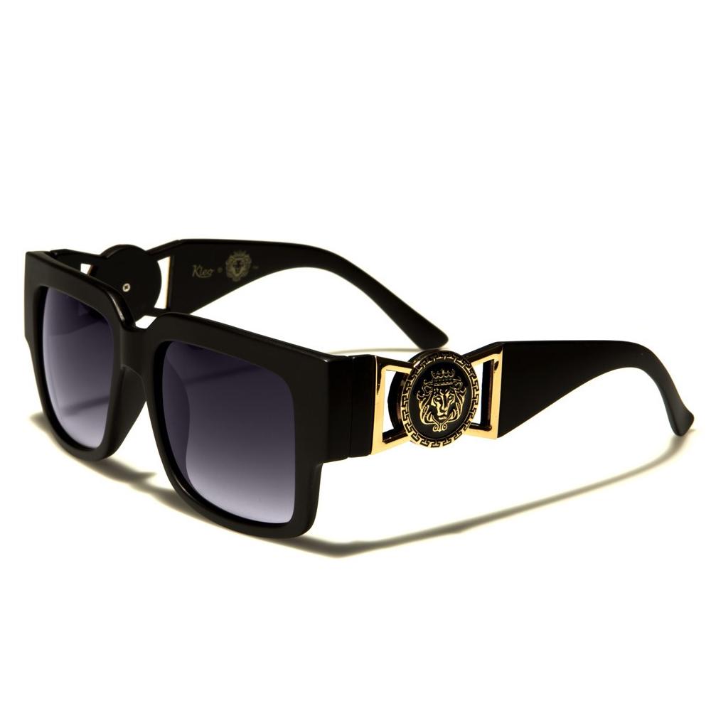 Kleo Square Temple Sunglasses matt black - Shop-Tetuan