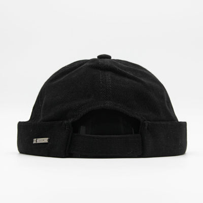 Major Wear Corduroy Brimless Workerman Hat black - Shop-Tetuan