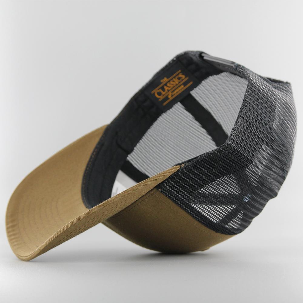 The Classics Yupoong Retro trucker 2-tone cap coyote brown/black - Shop-Tetuan