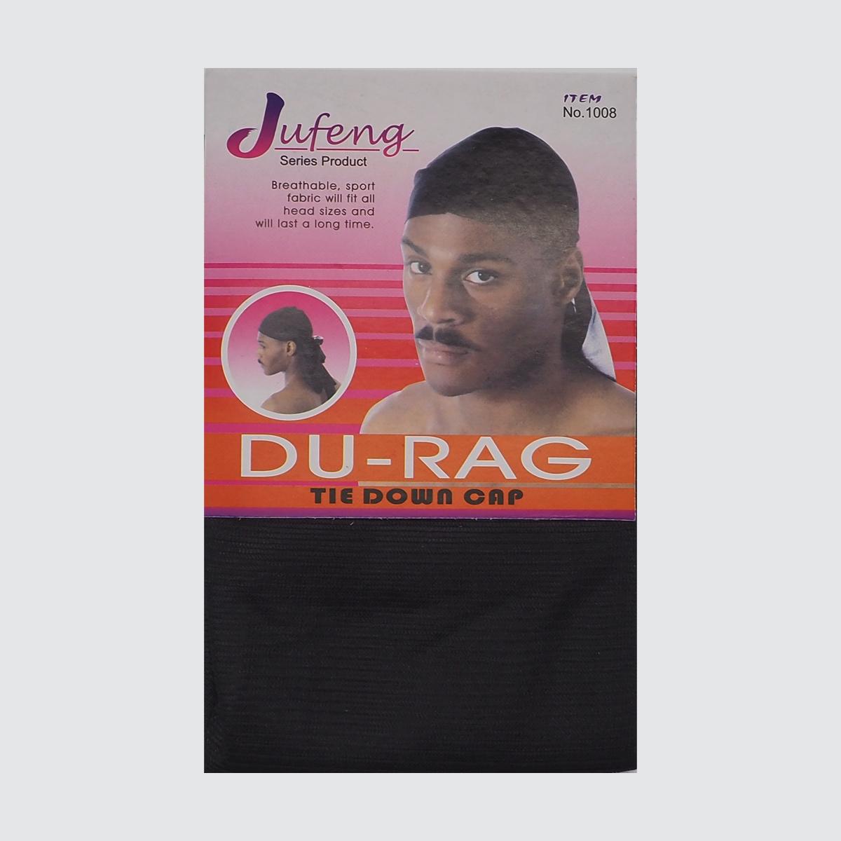 Jufeng Du-Rag Tie Down cap black - Shop-Tetuan