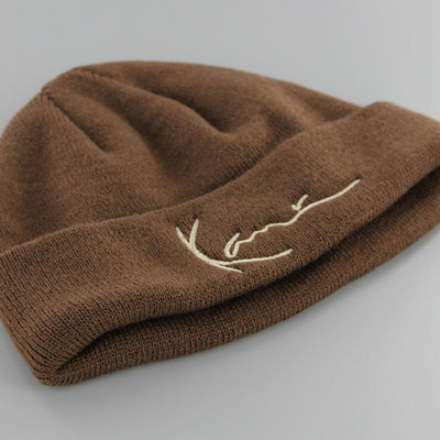 Karl Kani Signature Fine Rib Fisherman beanie brown