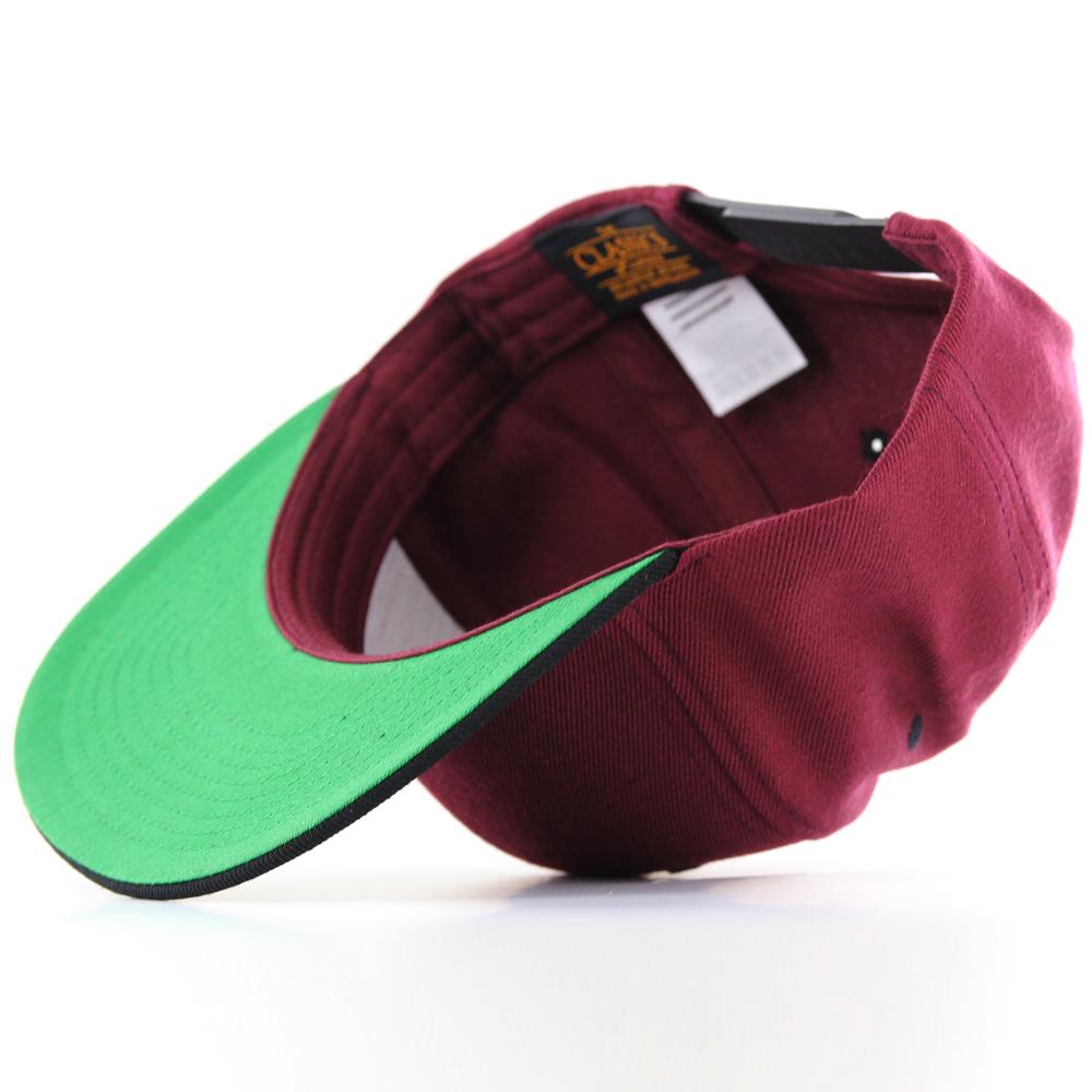 The Classics Yupoong snapback maroon/blk - Shop-Tetuan