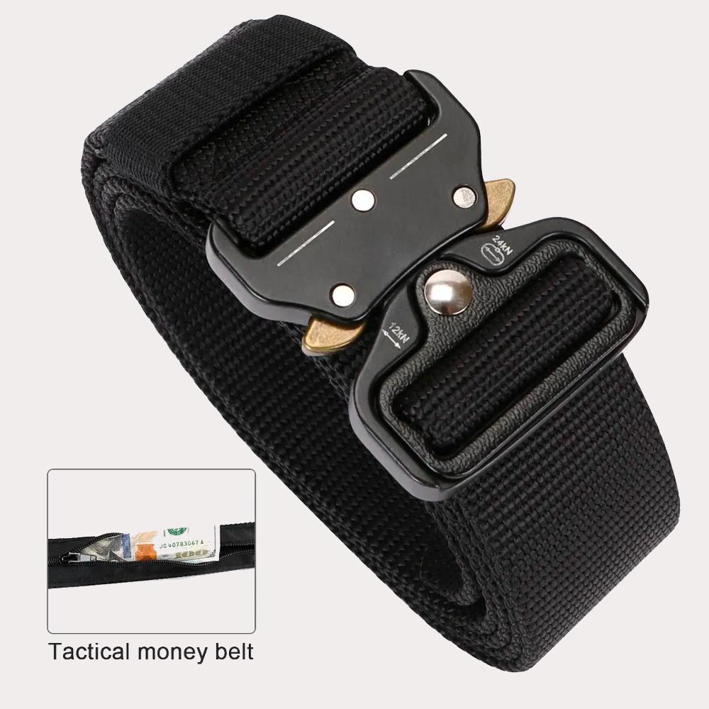 Tactical Quick Release Buckle belt black - Shop-Tetuan