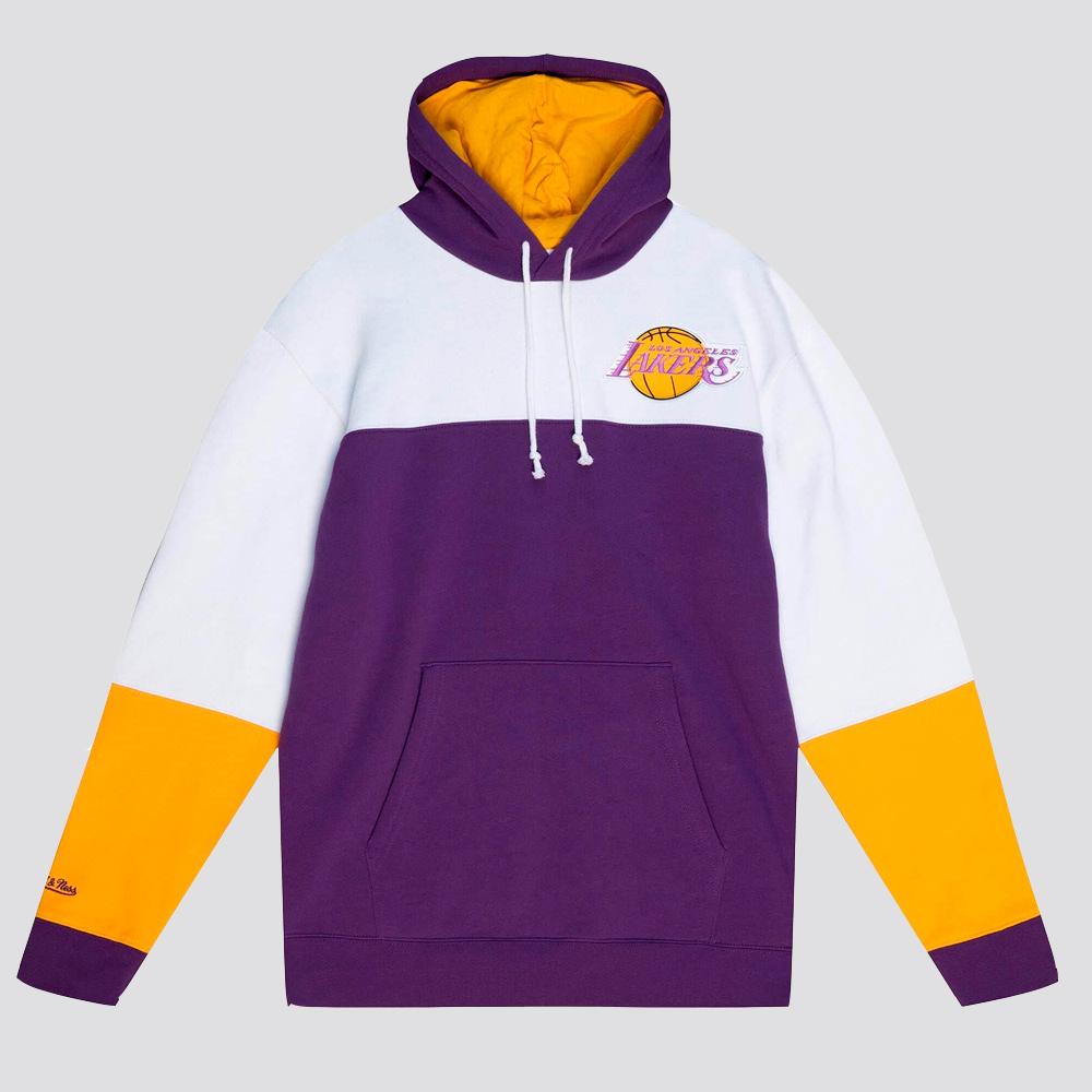 Mitchell & Ness Fusion Fleece 2.0 LA Lakers purple/white - Shop-Tetuan