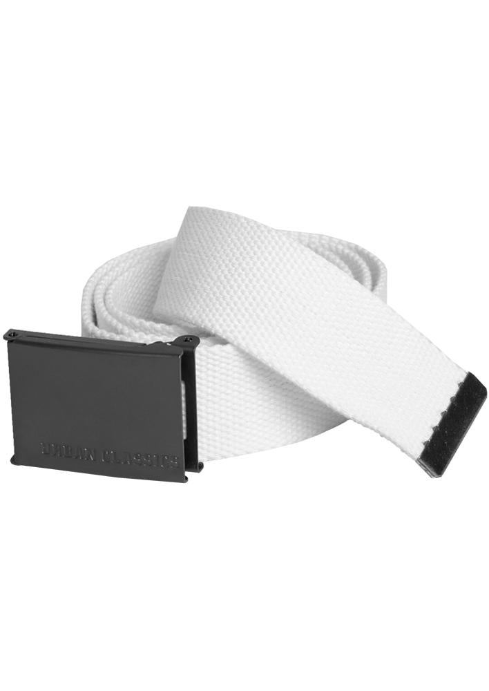 Urban Classics Canvas Belts white - Shop-Tetuan