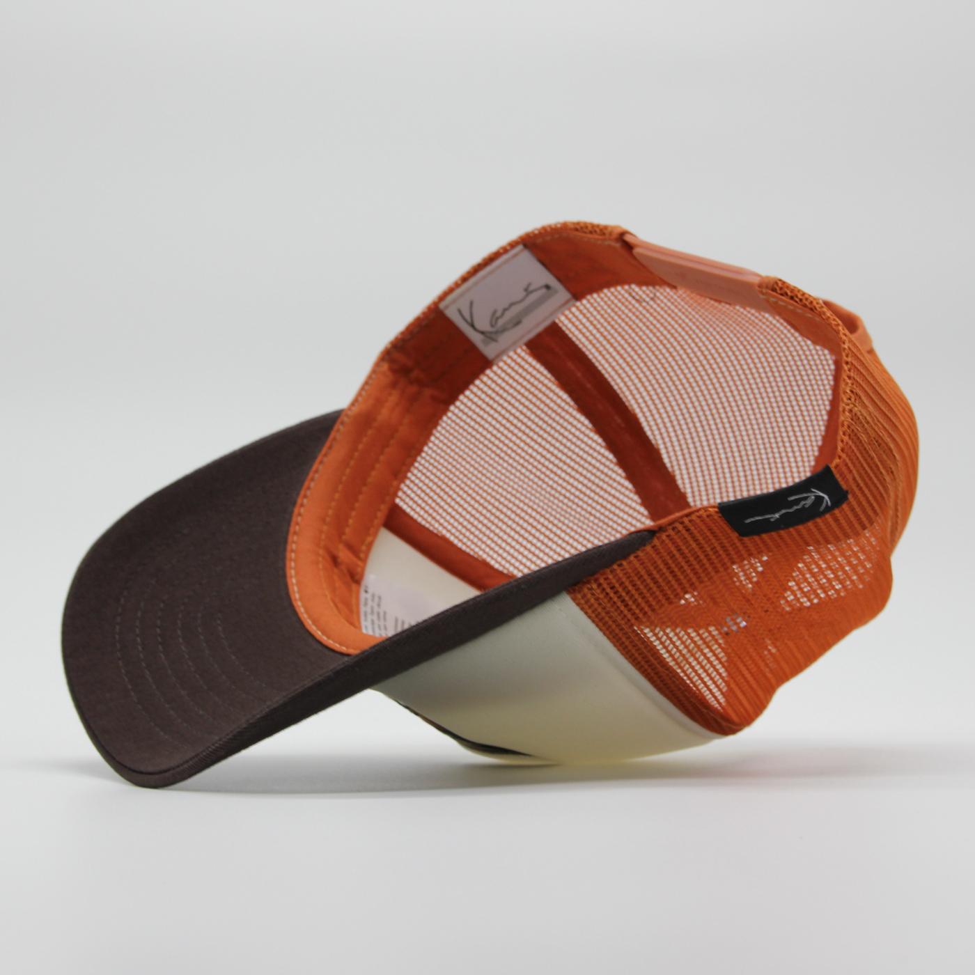 Karl Kani Serif Patched Trucker Cap brown/cognac - Shop-Tetuan