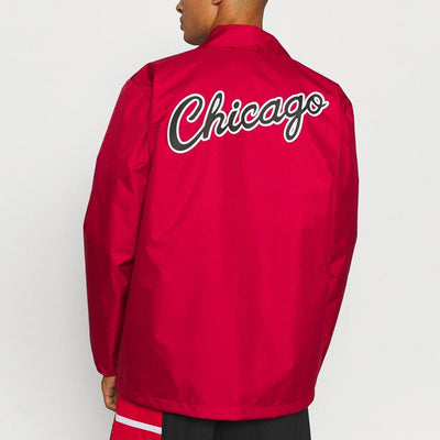 Mitchell & Ness Coaches windbreaker jacket C Bulls scarlet - Shop-Tetuan