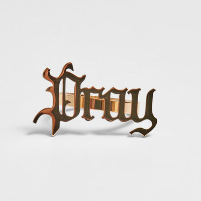 Mister Pray Chunky Ring gold