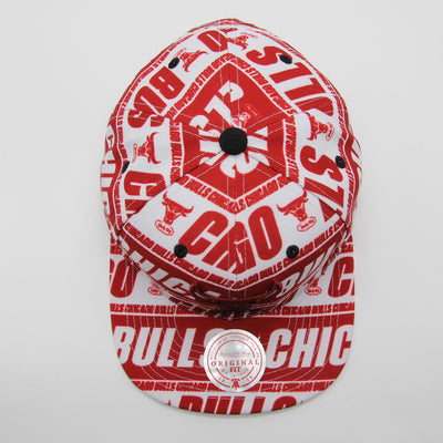 Mitchell & Ness NBA Meat Paper snapback HWC C Bulls maroon - Shop-Tetuan