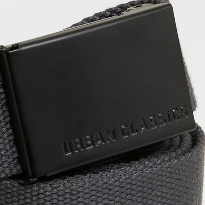 Urban Classics Canvas Belts charcoal/black - Shop-Tetuan