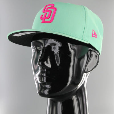 New Era MLB21 City Connect 59Fifty SD Padres aqua/pink - Shop-Tetuan