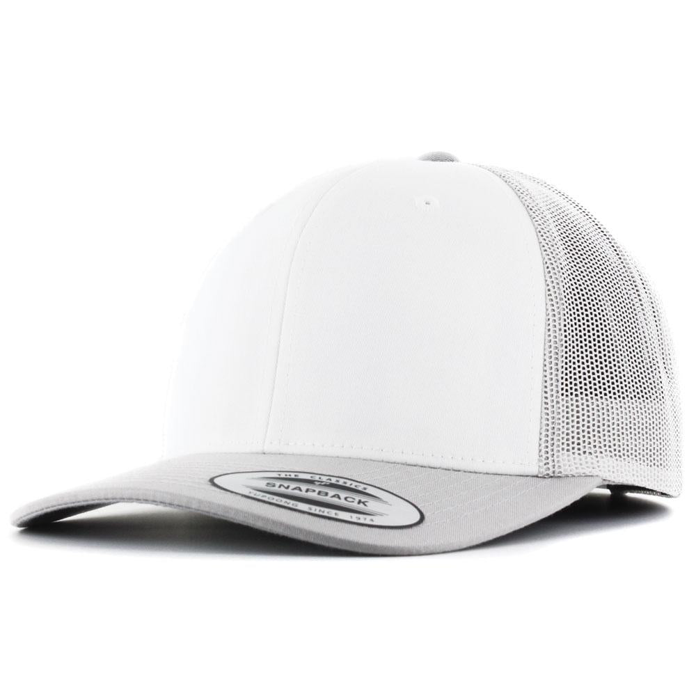 The Classics Yupoong Retro Trucker Colored Front cap silver/wht/silver - Shop-Tetuan