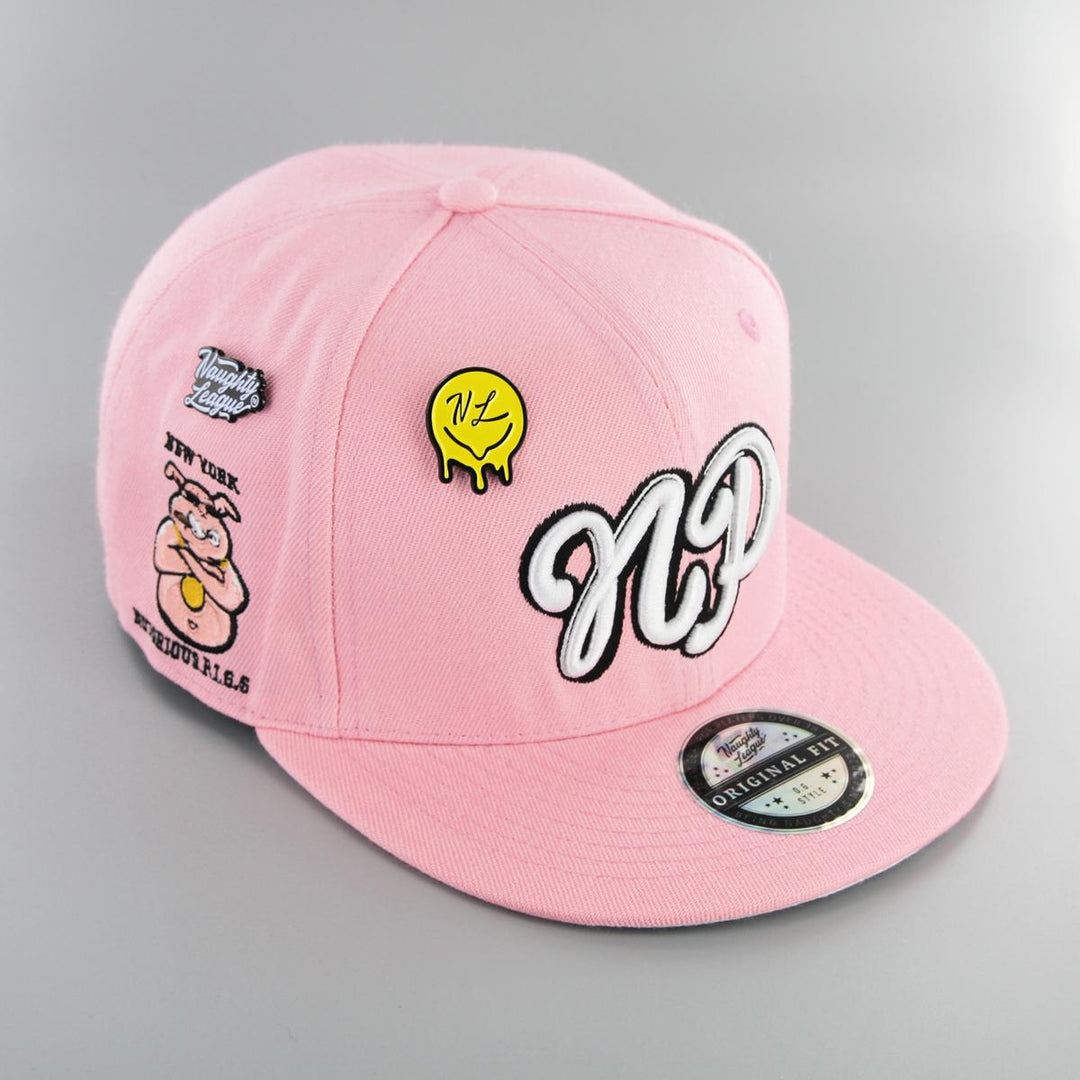 Naughty League New York Notorious Pigs fitted pink - Shop-Tetuan