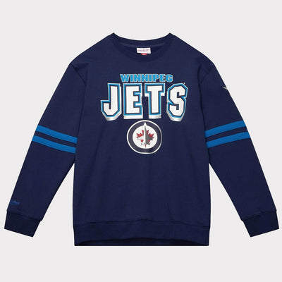 Mitchell & Ness NHL All Over Crew 2.0 W Jets navy - Shop-Tetuan