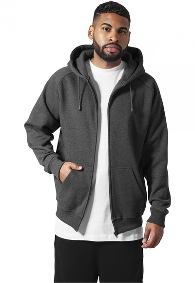 Urban Classics zip hoody charcoal - Shop-Tetuan