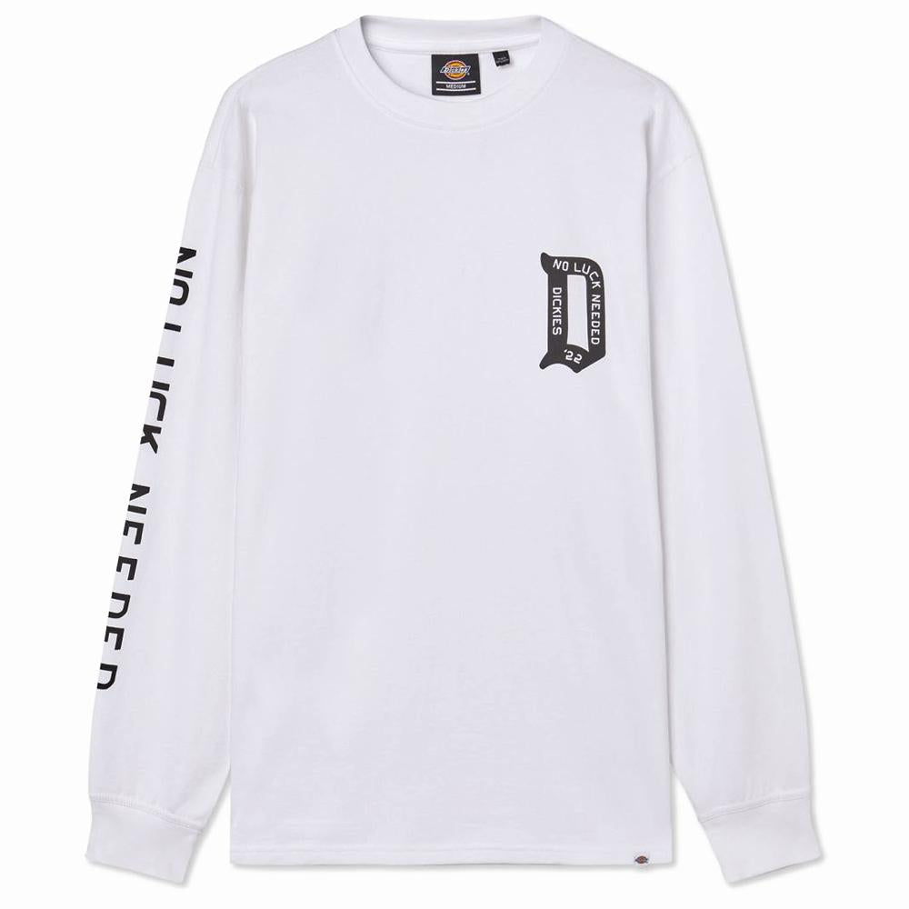 Dickies Union Springs tee ls white - Shop-Tetuan