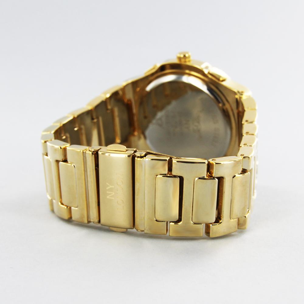 NY London diamante metal bracelet watch gold/black - Shop-Tetuan
