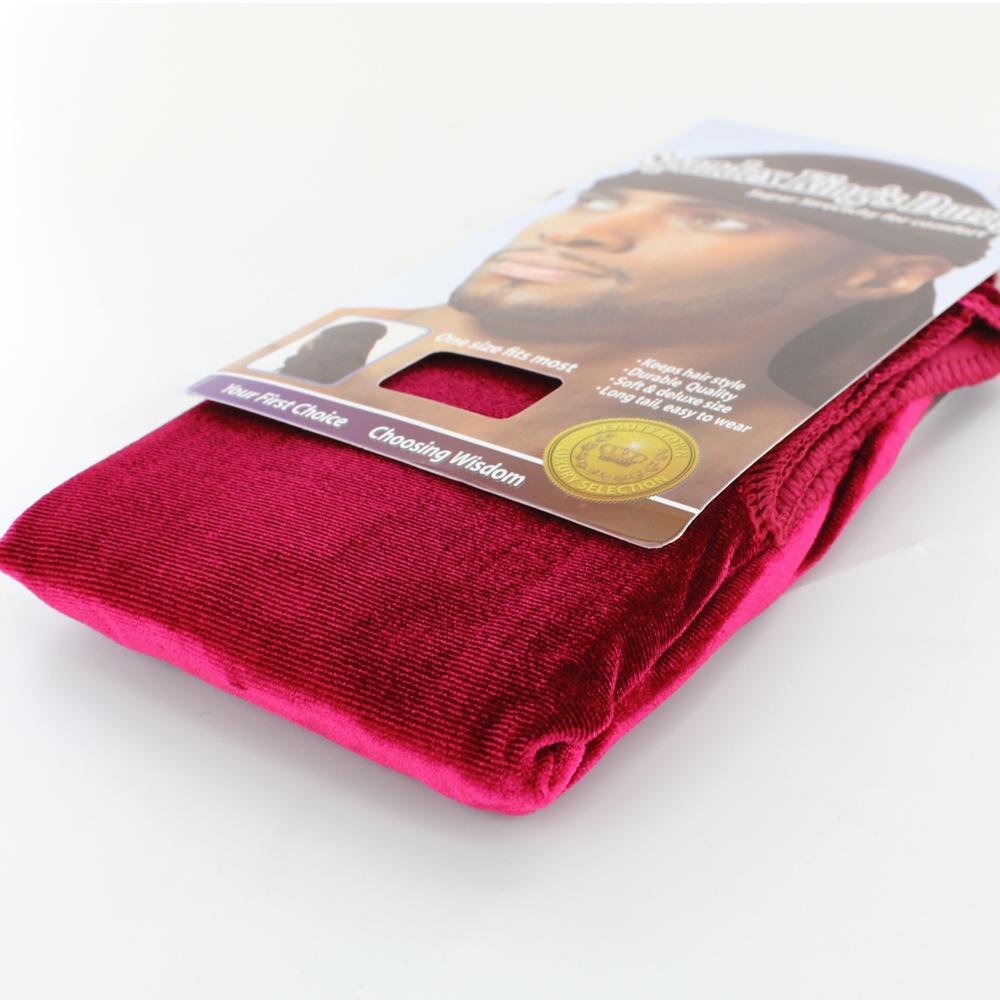 Spandex King's Velvet Du-Rag burgundy - Shop-Tetuan