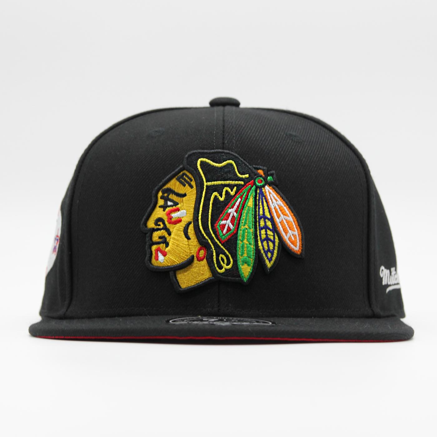 Mitchell & Ness NHL Vintage Fitted C Blackhawks black - Shop-Tetuan