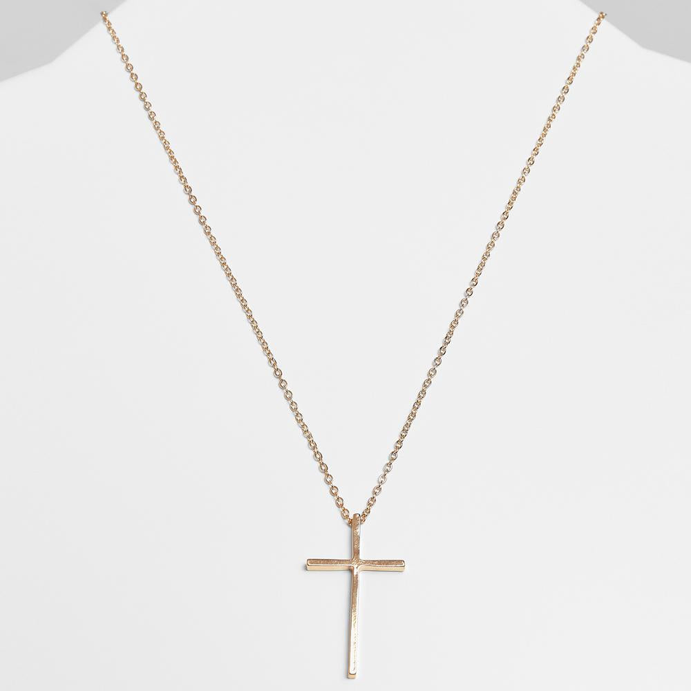 Urban Classics Big Basic Cross Necklace gold - Shop-Tetuan
