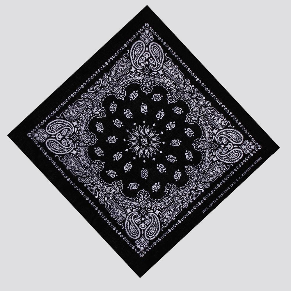 Bandana black floral - Shop-Tetuan