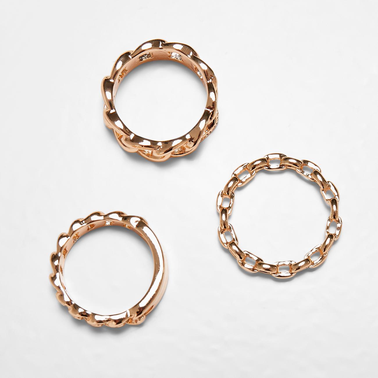 Urban Classics Chain Ring 3-Pack gold - Shop-Tetuan