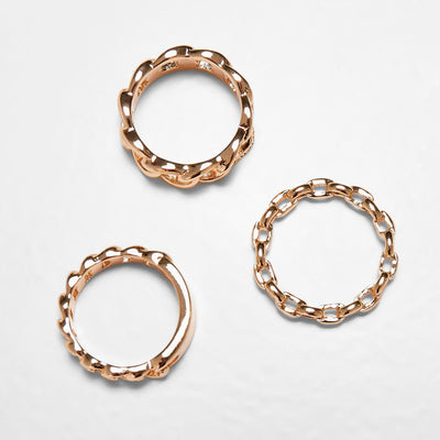 Urban Classics Chain Ring 3-Pack gold - Shop-Tetuan