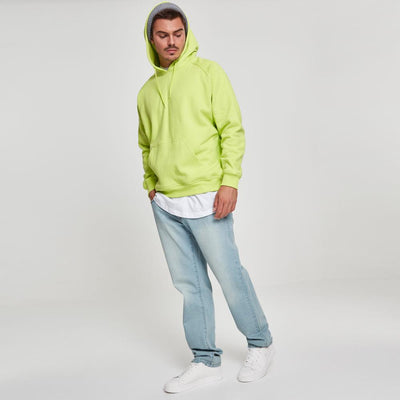 Urban Classics blank hoody frozen yellow - Shop-Tetuan