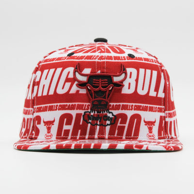 Mitchell & Ness NBA Meat Paper snapback HWC C Bulls maroon - Shop-Tetuan