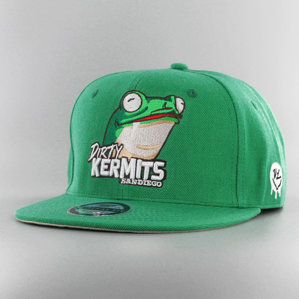 Naughty League San Diego Dirty Kermits fitted kelly green - Shop-Tetuan