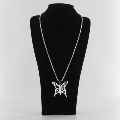 Butterfly 316L Pendant Necklace Stainless Steel