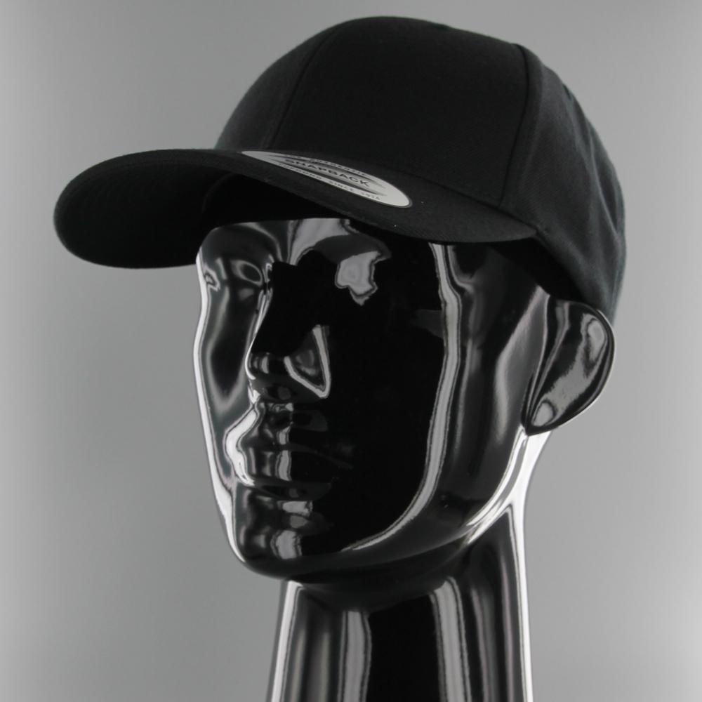 The Classics Yupoong Premium Curved Visor Snapback Cap black - Shop-Tetuan