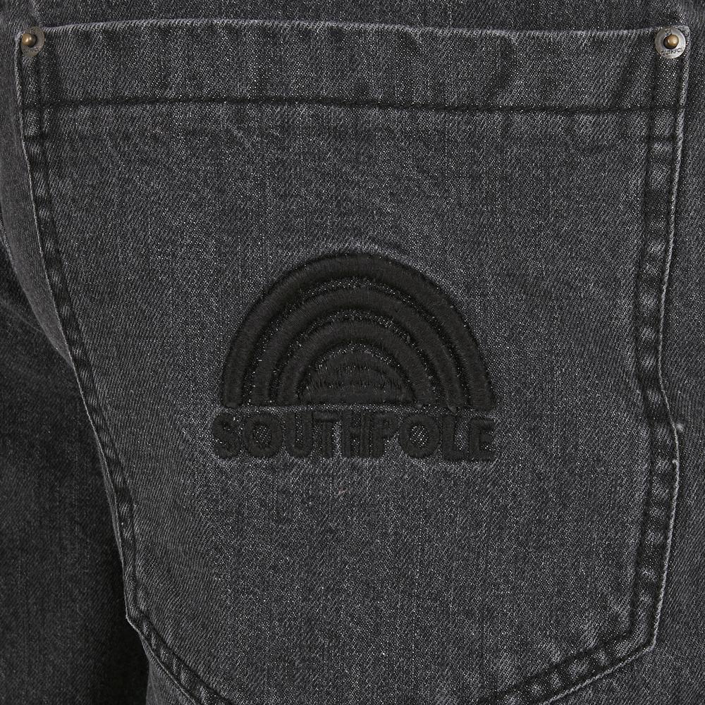 Southpole 3D Embroidery Denim raw black