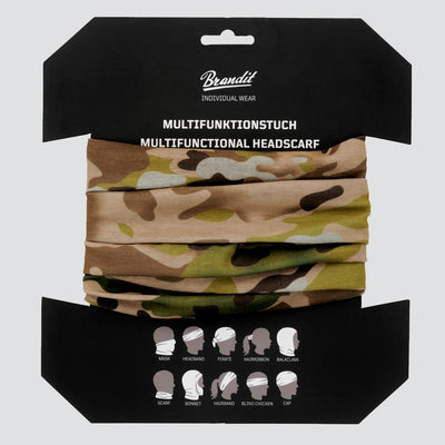 Brandit Multifunktional headscarf tactical camo - Shop-Tetuan