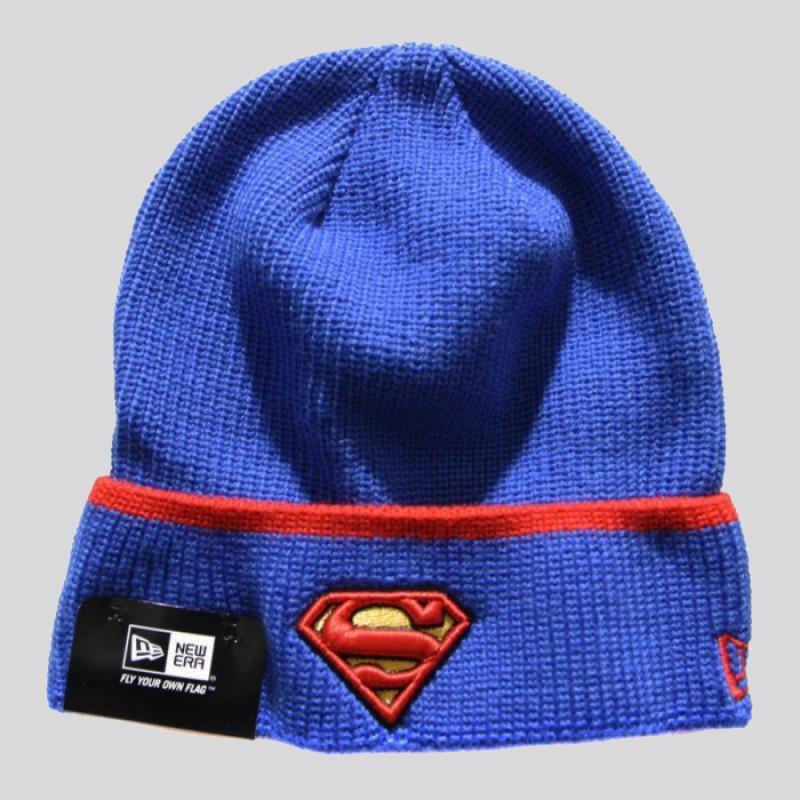 New Era Pop Cuff Knit 3 beanie Superman official - Shop-Tetuan
