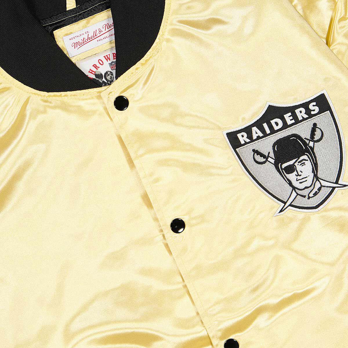 Mitchell & Ness NFL Fashion LW Satin jacket O Raiders light gold - Shop-Tetuan