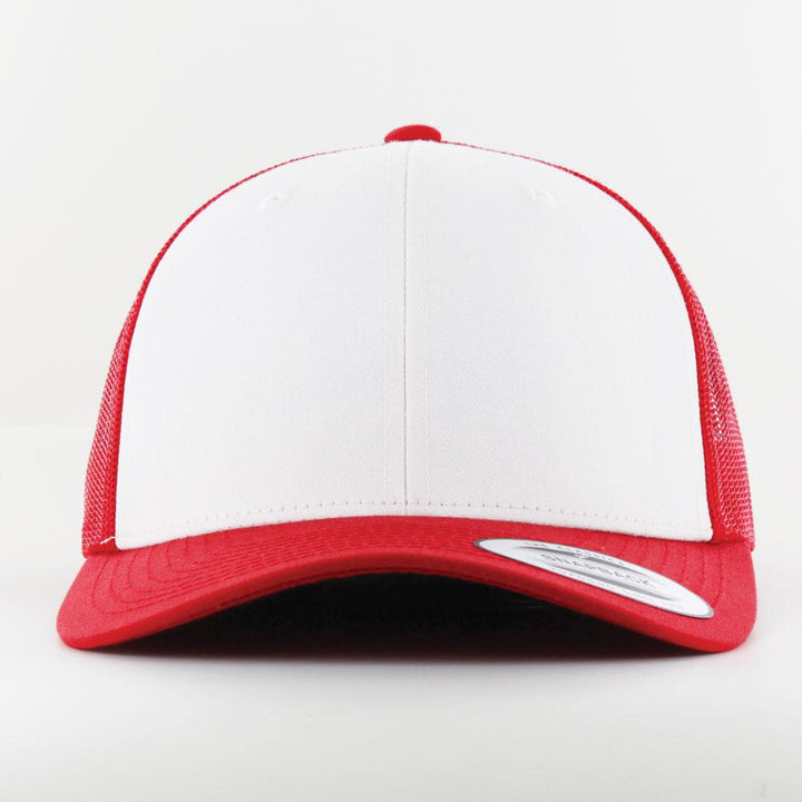 The Classics Yupoong Retro Trucker Colored Front cap red/wht/red - Shop-Tetuan