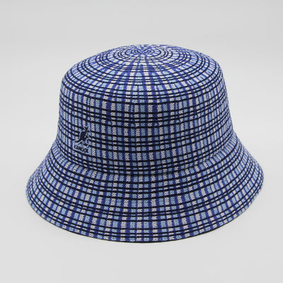 Kangol Prep Plaid Bucket blue-plaid - Shop-Tetuan