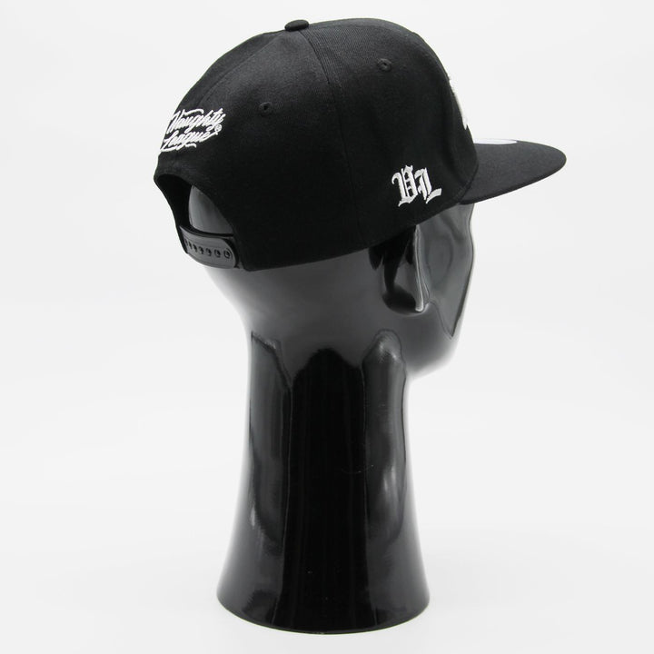 Naughty League San Quentin Vatos Locos Old English Logo snapback black - Shop-Tetuan