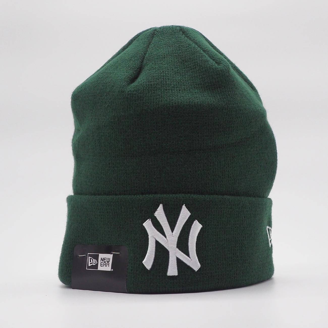 New Era League ESS Cuff beanie NY Yankees dkr/wht