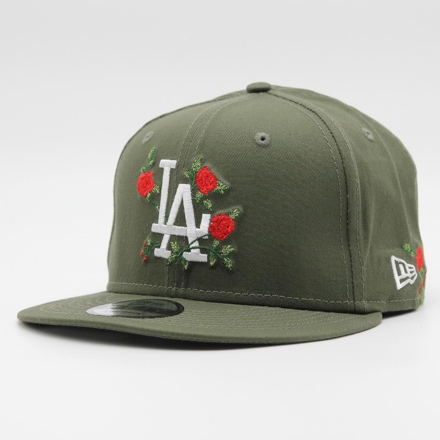 New Era Flower 9Fifty LA Dodgers green - Shop-Tetuan