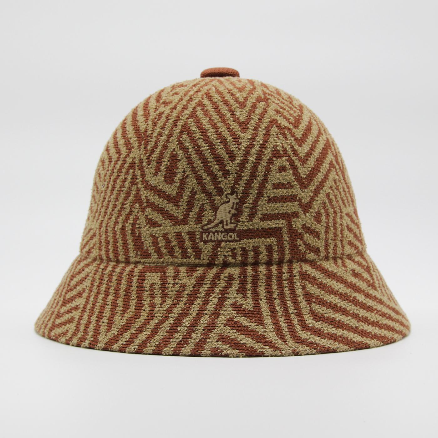 Kangol Virtual Grid Casual hat mahogany/oat - Shop-Tetuan