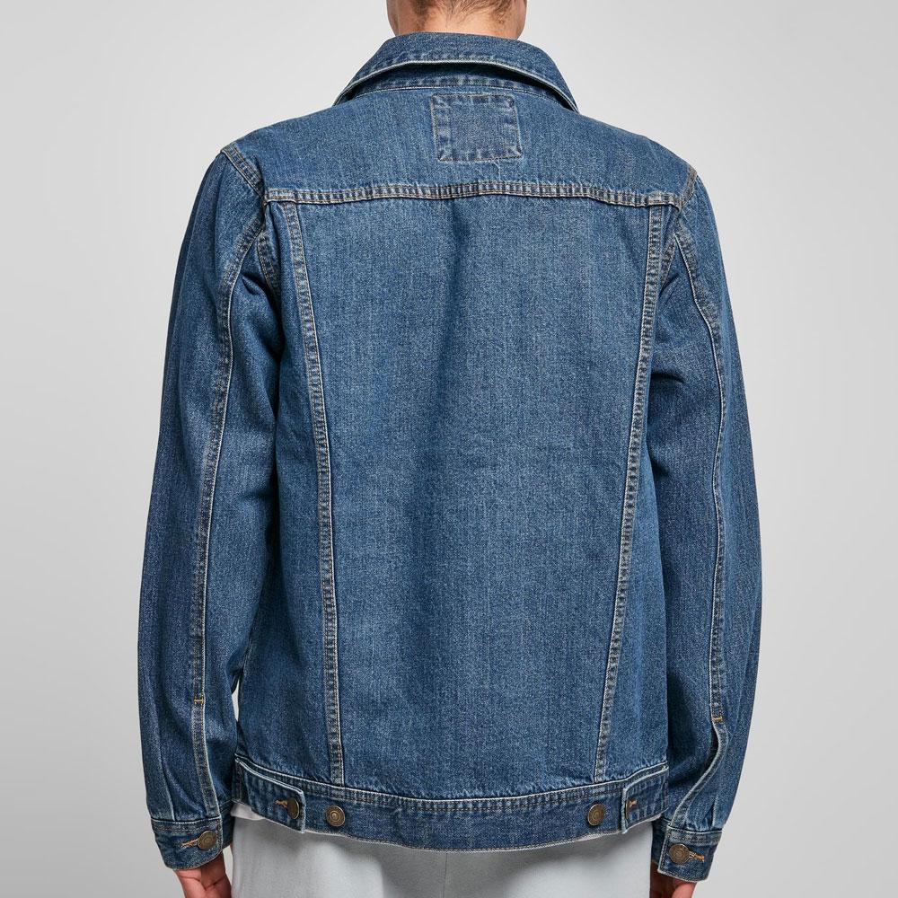 Urban Classics Organic Basic Denim Jacket mid indigo washed - Shop-Tetuan