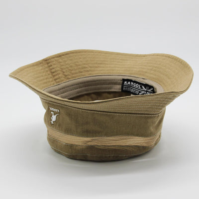 Kangol Distressed Cotton Mesh bucket oat