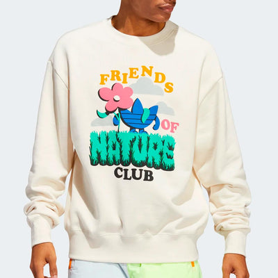 Adidas Friends Of Nature sweatshirt nondye/multco - Shop-Tetuan