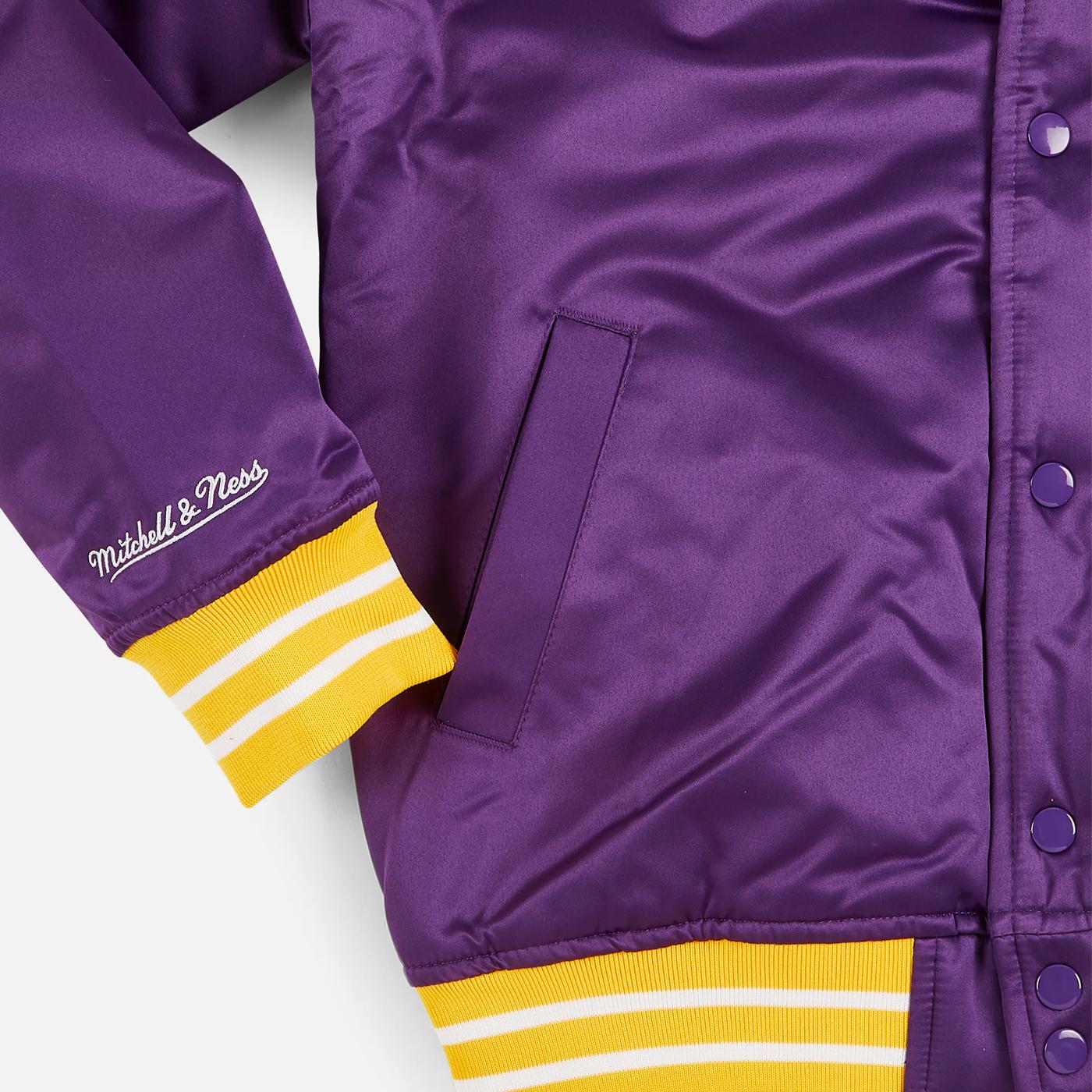 Mitchell & Ness NBA Heavyweight Satin jacket LA Lakers purple - Shop-Tetuan