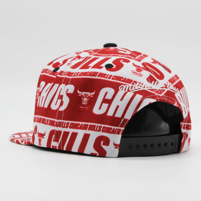 Mitchell & Ness NBA Meat Paper snapback HWC C Bulls maroon - Shop-Tetuan